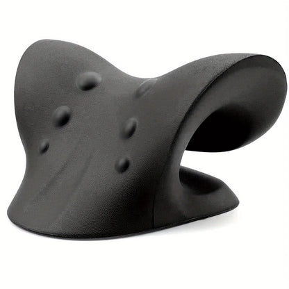 Eva Neck and Shoulder Relaxer, C-Shape Cervical Traction Device, Relax Spine Alignment, Chiropractic Pillow Stretcher Massager
