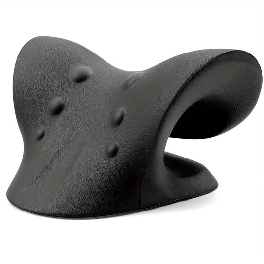 Eva Neck and Shoulder Relaxer, C-Shape Cervical Traction Device, Relax Spine Alignment, Chiropractic Pillow Stretcher Massager