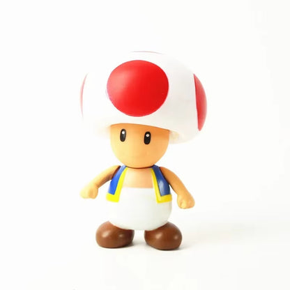 Super Mario Bros Dolls Yoshi Princess Peach Toad Anime PVC Action Figure Toys Mario Luigi Decoration Model Kids Toys Gifts