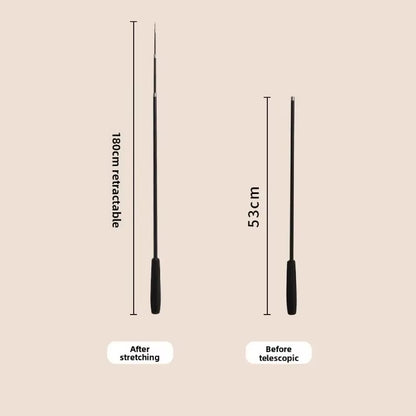 Extended Telescopic Cat Stick Cat Toys 1.8M Scratch Resistant Pet Accessories Telescopic Fishing Rod with Feather for Active Cat