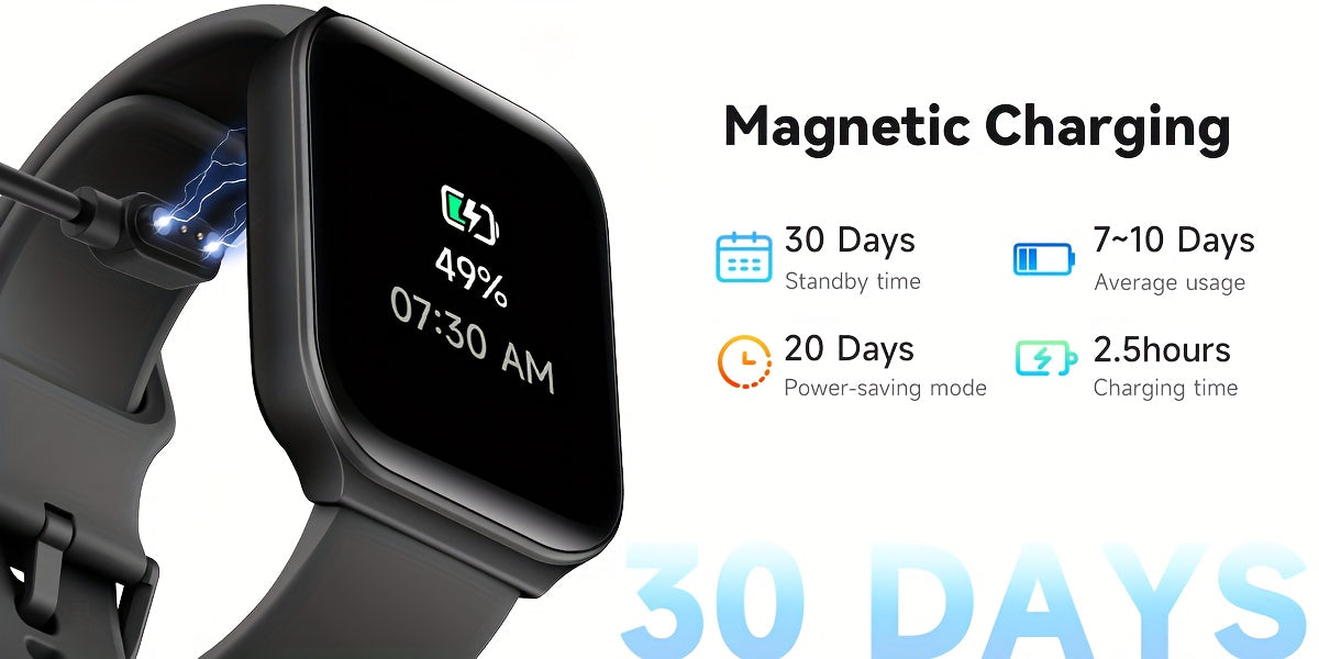 FAWEIO Smart Watch For Men Women Wireless Call, 1.95" Smartwatch With 100+ Sport Modes, Fitness Activity Tracker Pedometer, Built-in Alexa, For iPhone & Android, Perfect Gift For Family And Friends