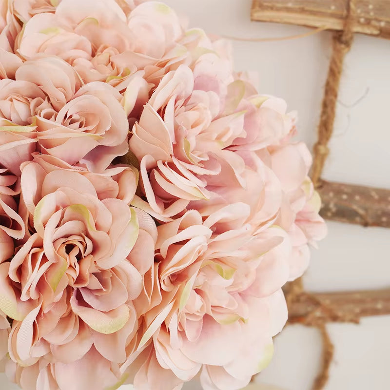 5Pcs Beautiful Artificial Peony Flowers High Quality White Bouquet Wedding Home Table Decor Fake Flowers Christmas Arrangement