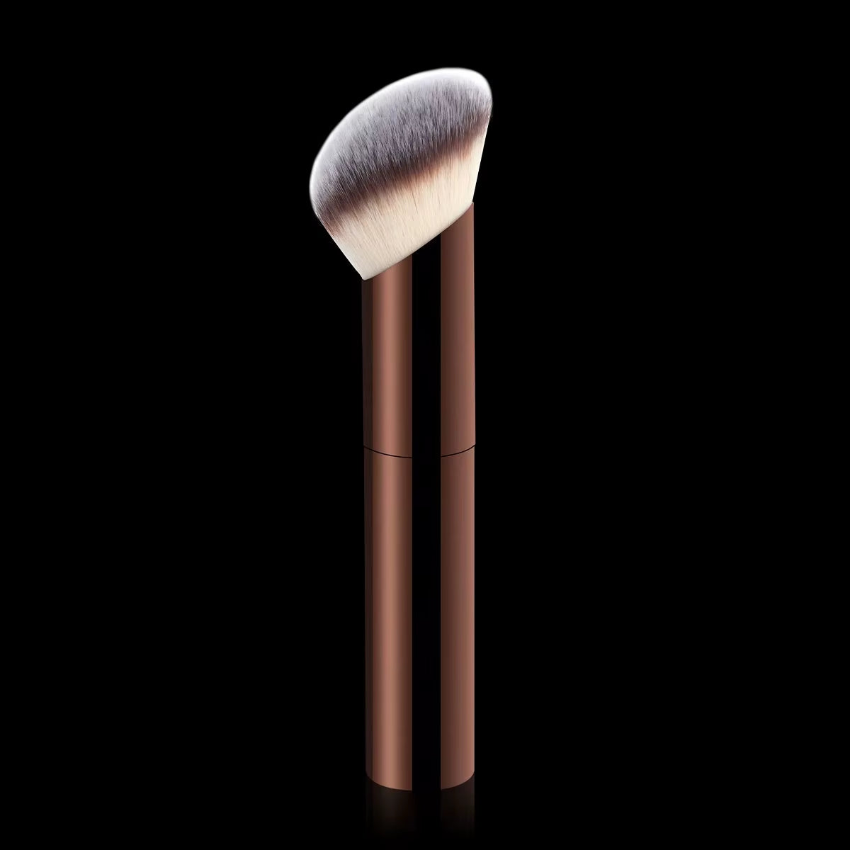 7Pcs Professional Makeup Brush Set, Includes: 4Pcs Dual-Ended Face Brushes, 1Pc Angled Brush, 1Pc Short Handle Foundation Brush,