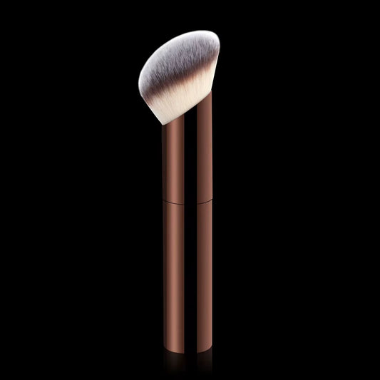 7Pcs Professional Makeup Brush Set, Includes: 4Pcs Dual-Ended Face Brushes, 1Pc Angled Brush, 1Pc Short Handle Foundation Brush,