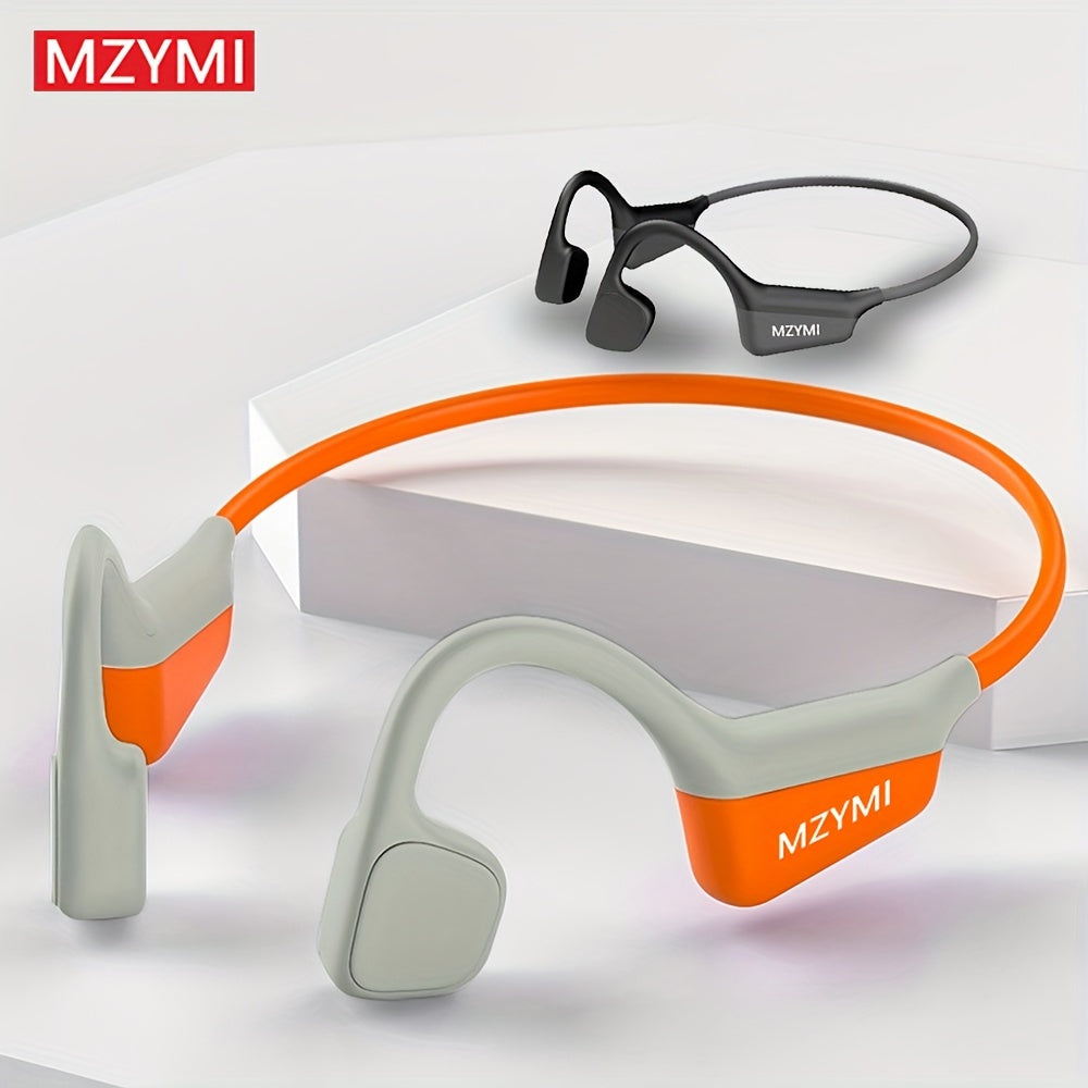 Bone Conduction Headphones 15H Playtime, Bone Conduction Earbuds, Open Ear Headphones Wireless Earbuds Sport Headphones with Mic Headset for Running, Cycling