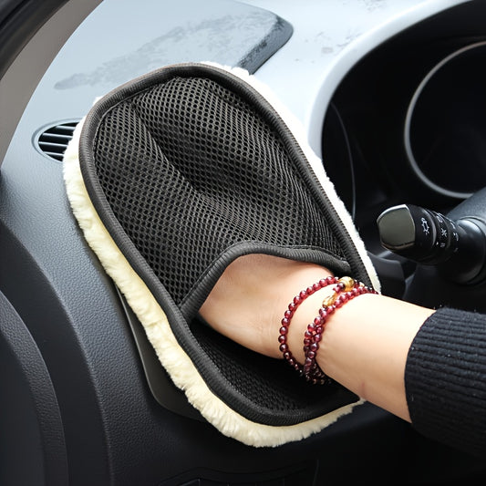 Ultra-Soft Microfiber Car Cleaning Glove, 9.84" x 3.5", Perfect for Auto Detailing & Maintenance Beauty Fashion