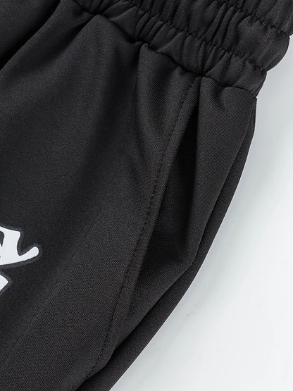 Men's casual solid color jogging pants, Men's drawstring pants with sport and casual pockets