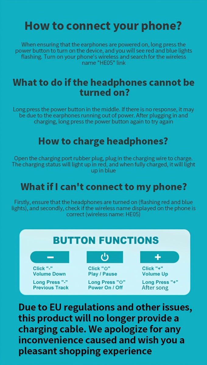 HE05 Neckband Wireless Headphones Hi-Fi Stereo Sound Sport Wireless Earphones Comfortable Wearing Wireless Headset Compatible with all mobile phones Can Be Used As A Birthday Gift Holiday Gifts