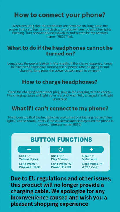HE05 Neckband Wireless Headphones Hi-Fi Stereo Sound Sport Wireless Earphones Comfortable Wearing Wireless Headset Compatible with all mobile phones Can Be Used As A Birthday Gift Holiday Gifts
