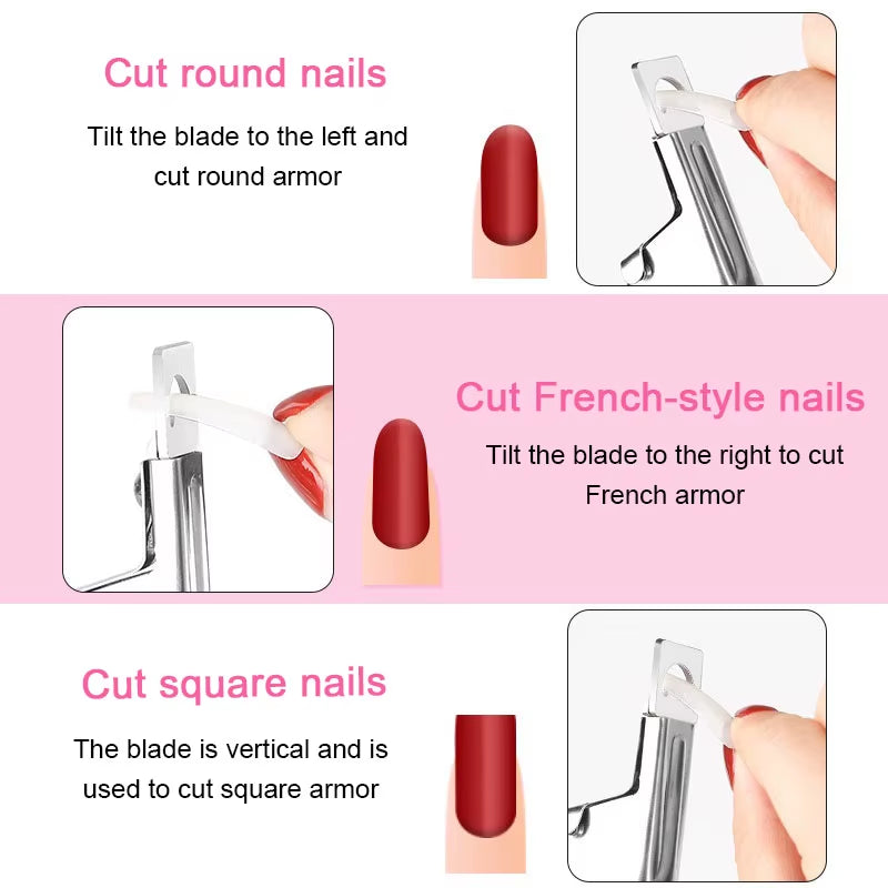 False Acrylic Tips Clipper Manicure Clamp False Manicure Tools Clippers Special Type Cut Cut Clipper Nail Manicure Tools ZJJ01