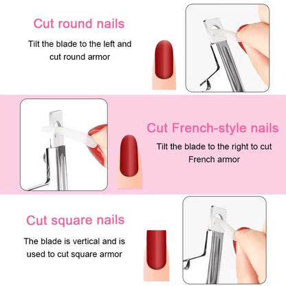 False Acrylic Tips Clipper Manicure Clamp False Manicure Tools Clippers Special Type Cut Cut Clipper Nail Manicure Tools ZJJ01