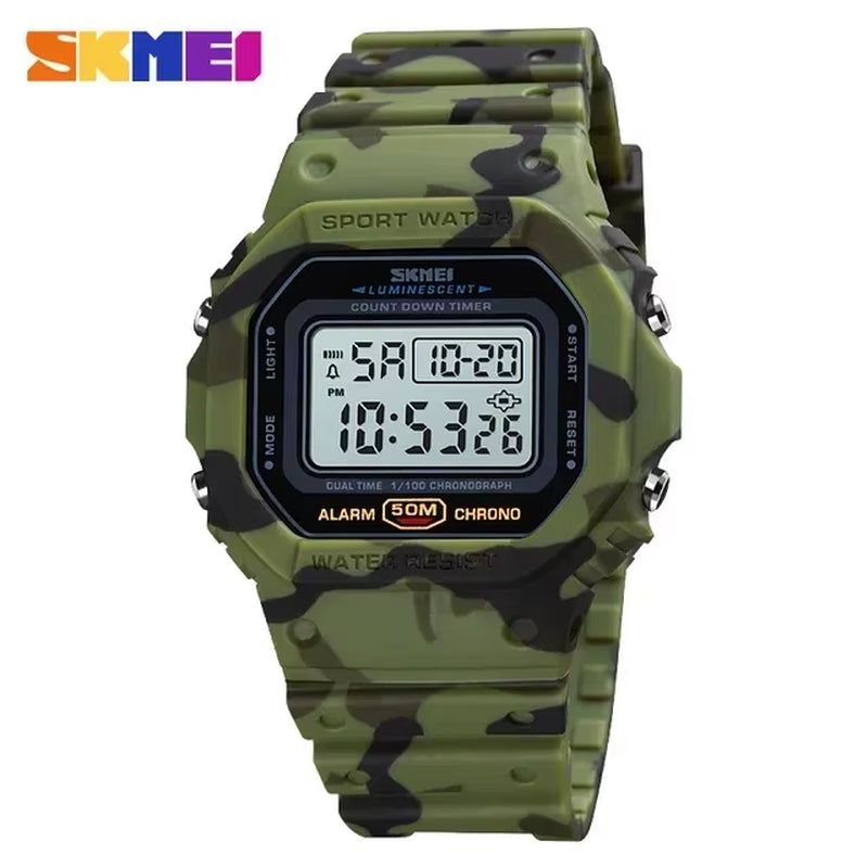 1628 Luxury Digital Men Watches Sports Waterproof Electronic Mens Wristwatches Military Back Light Clock 1988 Reloj Hombre