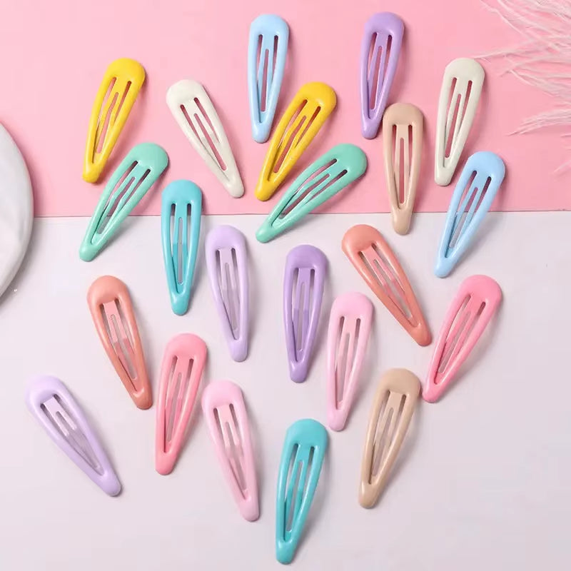 Aesthetic Hair Clips Barrettes BB Pins Alloy 5Cm Cute Sweet Ins Style Ladies Girls Kids Small Hair Clips 10-40Pcs