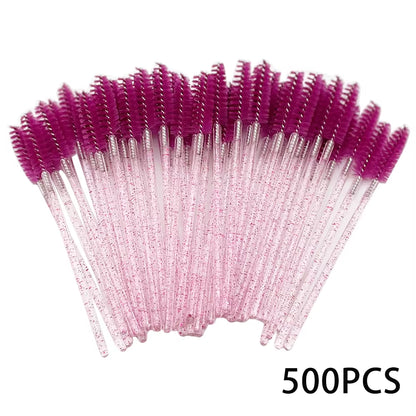 500/1000PCS Eyelashes Brushes Set Wholesaler Disposable Lash Mascara Brush Lashes Extension Eyebrow Wands Applicator Makeup Tool