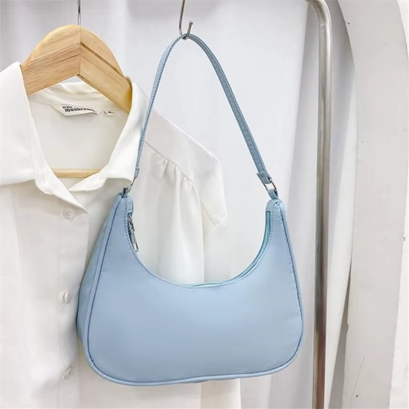Fashionable Shoulder Underarm Bag Light Small Solid Color Satchel Stylish Women Tote Bag, Suitable for Daily Work Outdoor Party