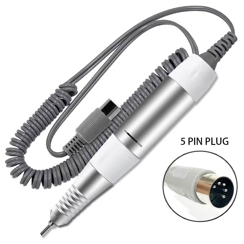 5 Pins PLUG Electric Nail Drill Machine Handle Handpiece Pedicure Replacement Pen Manicure Beauty Tool Accessory