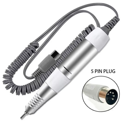 5 Pins PLUG Electric Nail Drill Machine Handle Handpiece Pedicure Replacement Pen Manicure Beauty Tool Accessory