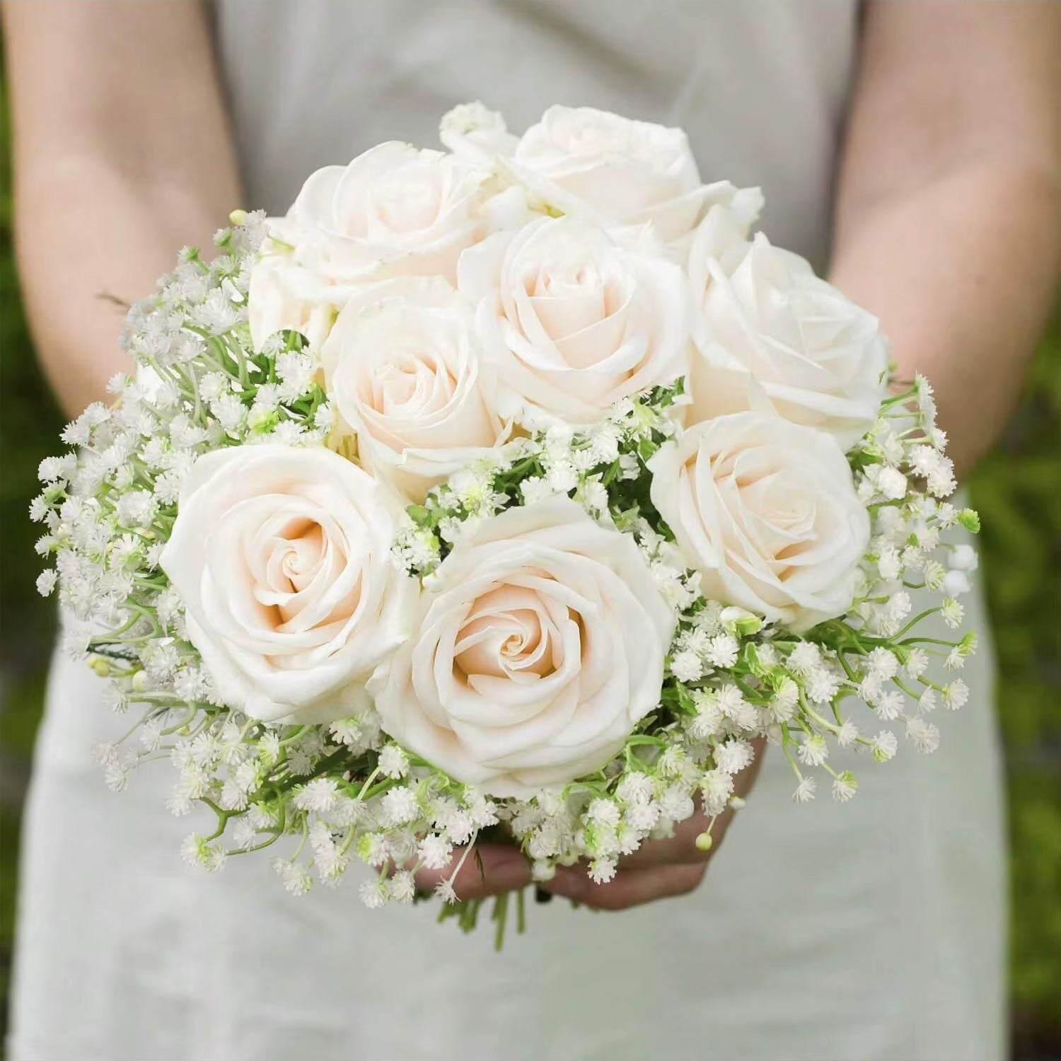 5/12PCS Artificial Plastic Babysbreath Flowers Fake Plants Wedding Room Home Party Gifts Handheld Arrangement Valentine'S Day