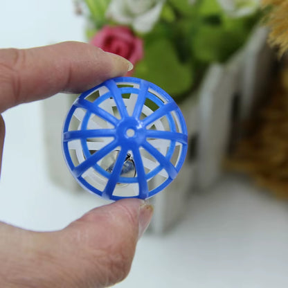 10Pcs/Set Plastic Cat Pet Sound Toy Cat Toys Hollow Out round Pet Colorful Playing Ball Toys with Small Bell Cat Products