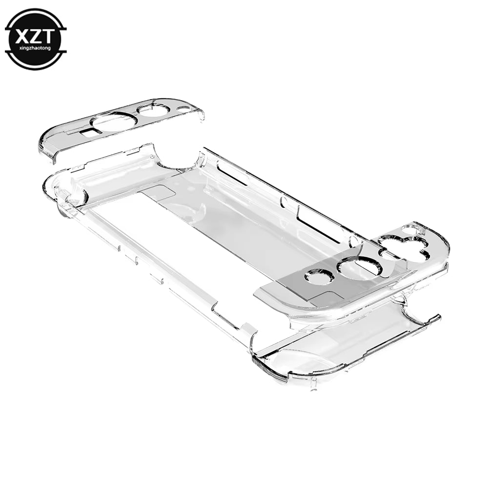 Clear Case Crystal Protect Shell for Nintendo Switch OLED Transparent Hard Case Cover Dockable for Switch OLED Console Accessory