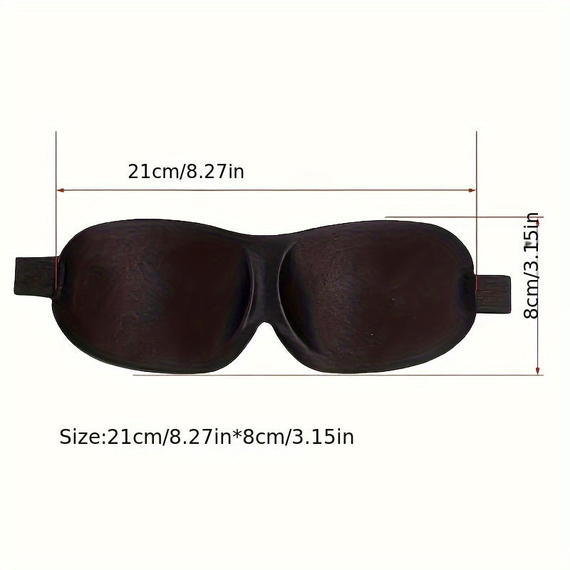 1/3/5/10 Pack Pure Blackout 3D Contoured Eye Mask for Adults - Heavy Duty Hypoallergenic & Fragrance-Free, Soft Ergonomic Fit (Men & Women) - Travel, Home, Office Use, No Leakage, Beige-Friendly - Ideal Gift for Night Beauty Fashion