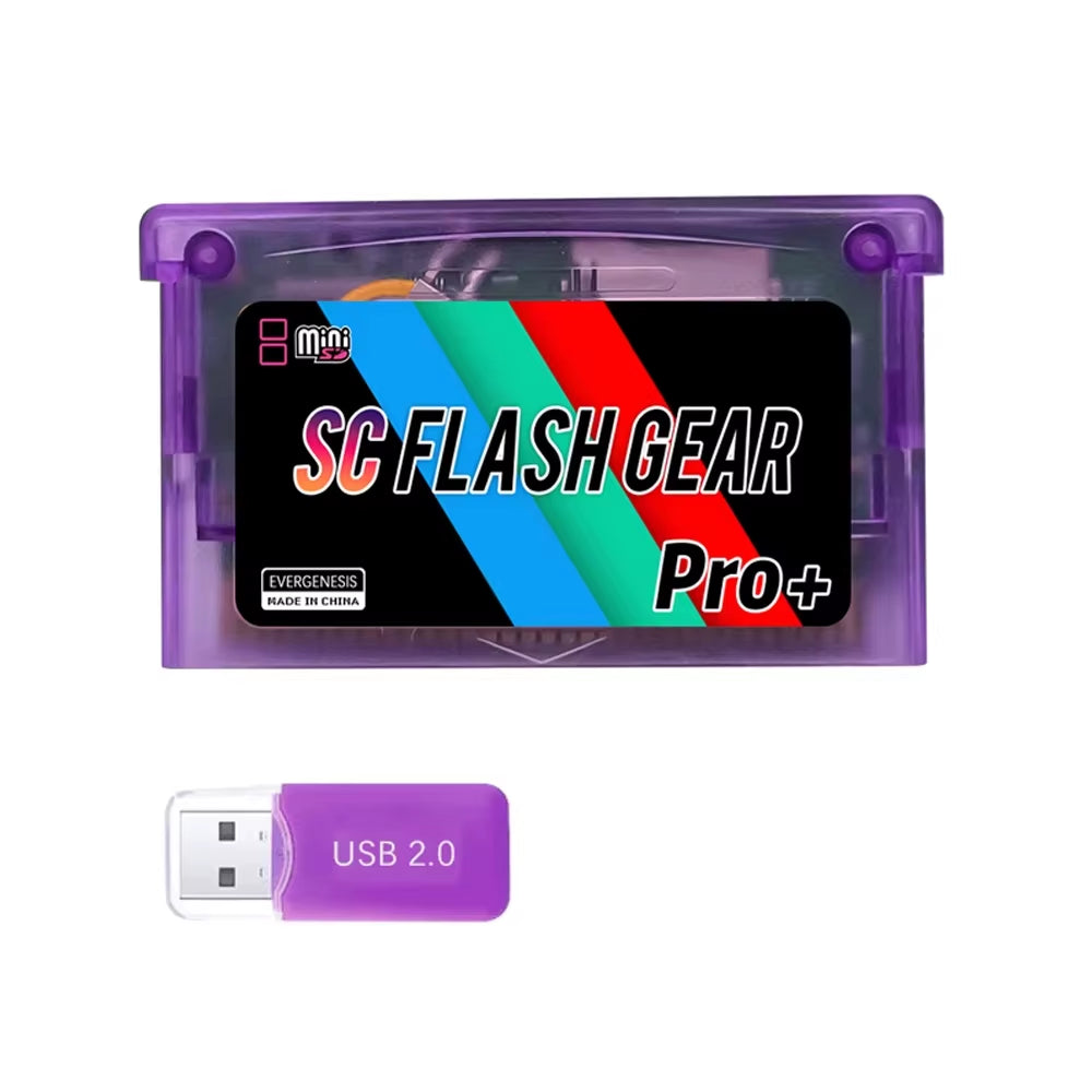 SCFW V1.5 Mini SC Card 1000+ in 1 Flash GBA Card for GBA GBC GB NES with Adapter with 8G TF Card Game Console Accessories