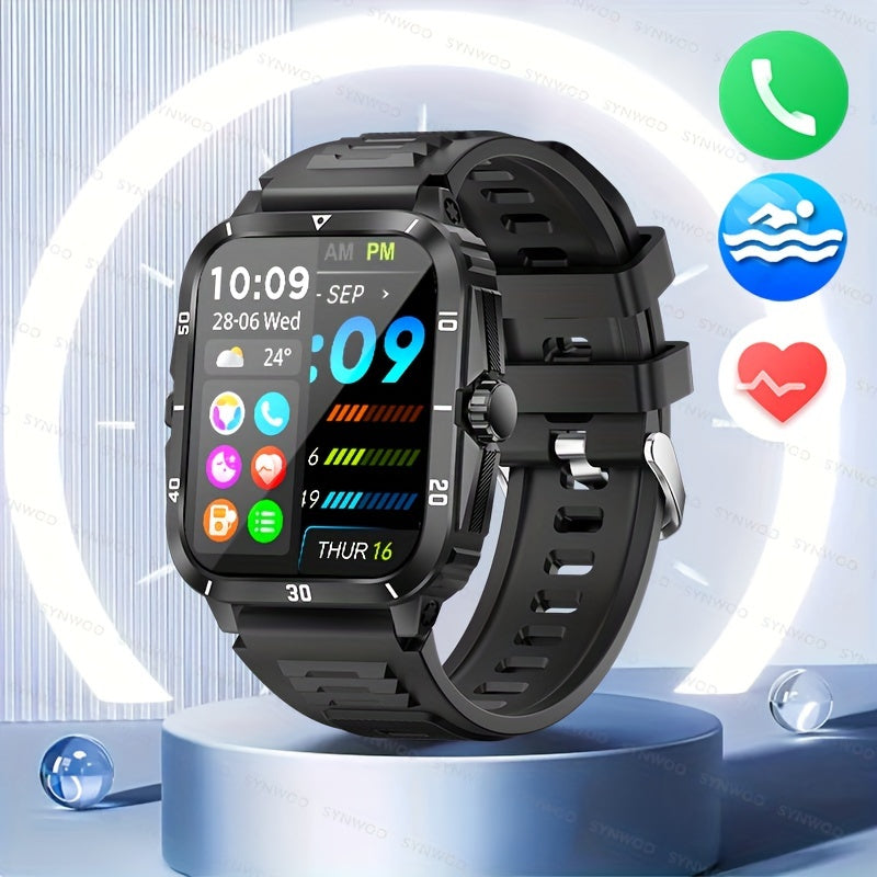 1pc Smart Watch, 1.96" HD Screen Voice Calling 430mHA Large Battery Watch, 100+Sport Mode Smart Bracelet, 3ATM Swimming Waterproof Smart Watch For Android And IPhone, Best Gifts Beauty World Shop