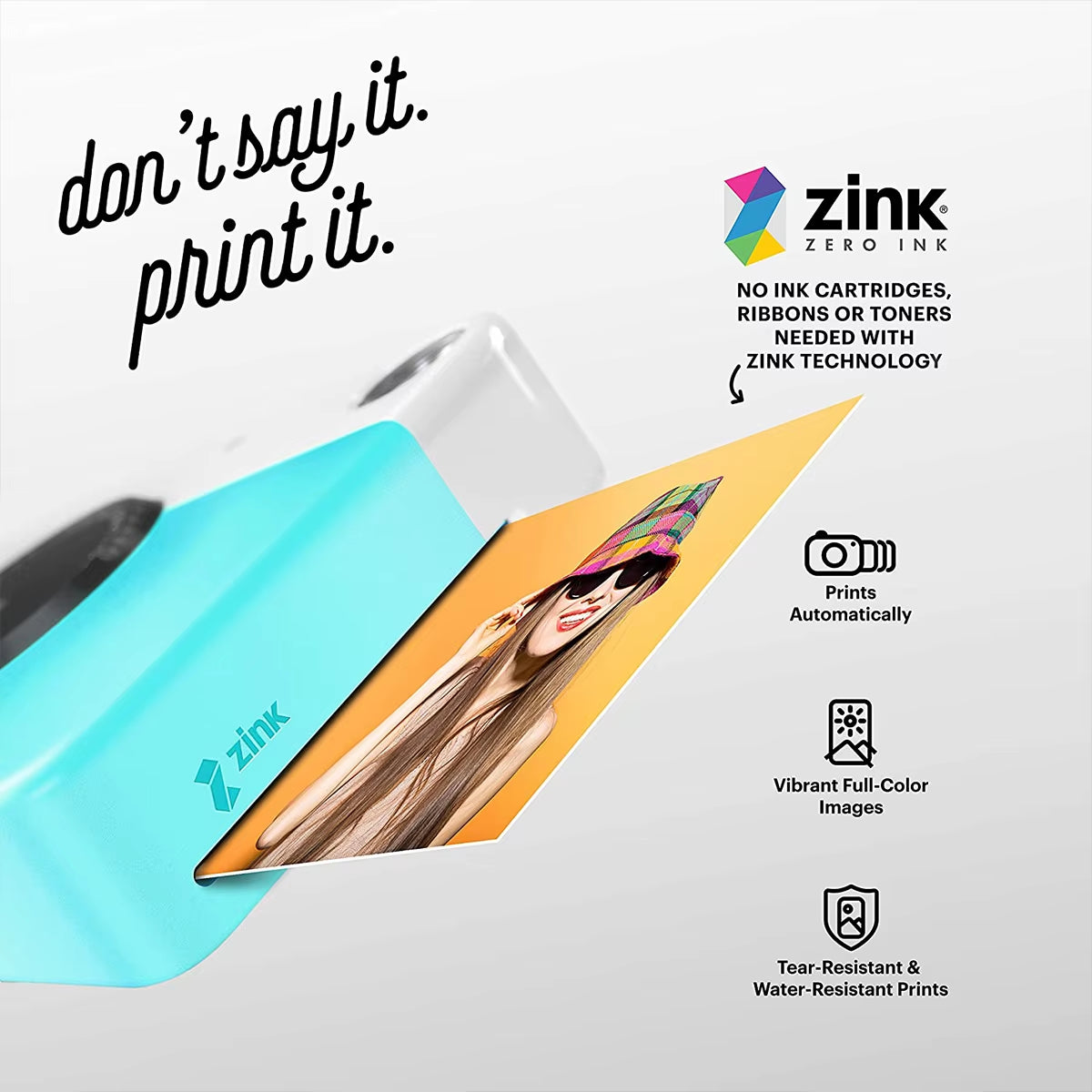 Genuine  PRINTOMATIC Instant Camera Digital Instant Printing Camera ZINK Inkless Printing Color Photo Paper +40 Films Set