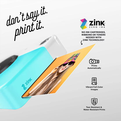Genuine  PRINTOMATIC Instant Camera Digital Instant Printing Camera ZINK Inkless Printing Color Photo Paper +40 Films Set