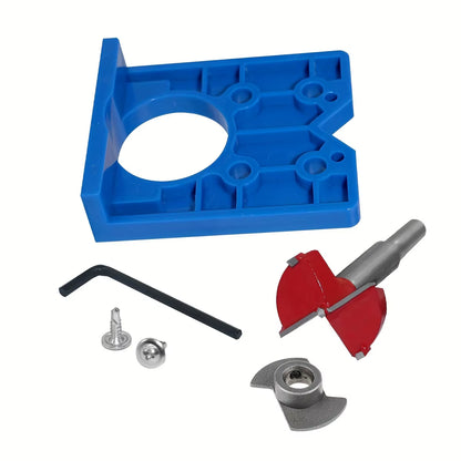 35Mm Concealed Hinge Boring Jig Wood Furniture Door Cabinets Hinge Installation Tool Hinge Hole Drilling Guide for Carpentry ABS