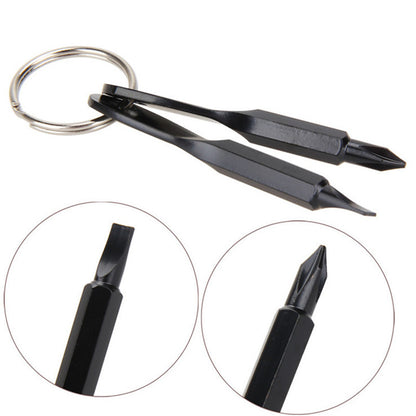 2pcs Mini Screwdriver Keychain - Compact, Portable Metal Tool for Everyday Use Beauty Fashion
