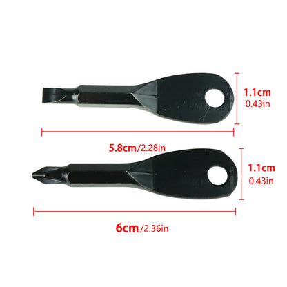 2pcs Mini Screwdriver Keychain - Compact, Portable Metal Tool for Everyday Use Beauty Fashion