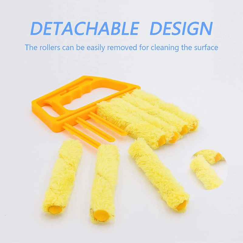 1pc, Washable Window Cleaning Brushes With Microfibers For Effortless Dust Collection And Blinds Cleaning Beauty Fashion