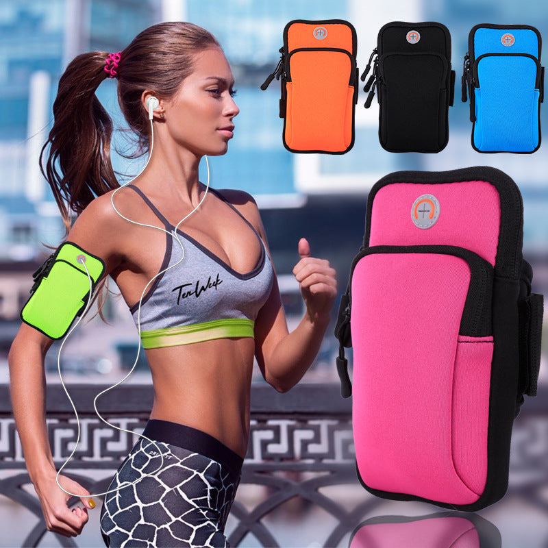 Waterproof Running Arm Bag - Water-Resistant Design with Spacious Compartment and Secure Strap for Men and Women - Perfect for Outdoor Sports and Fitness Activities like Running, Jogging, Cycling, and Hiking Beauty Fashion