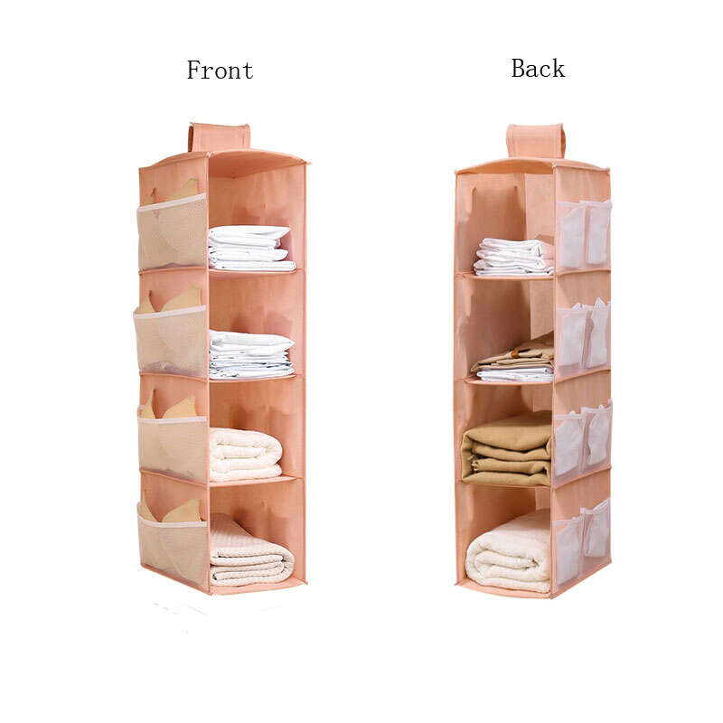 Foldable Wardrobe Storage Organizer with Telescoping Handle – Multi-Layer Hangable Bag with Spinner Wheels for Efficient Space Beauty Fashion