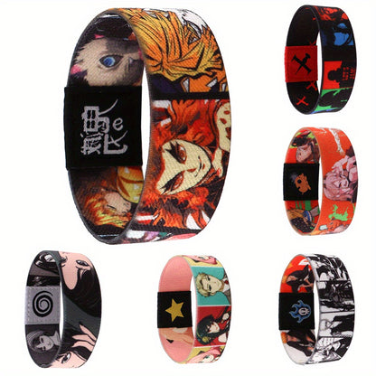 1pc Cool Anime Bracelet For Women Men, Armband, Sport Wristband, Elastic Bangle, Trendy Party Jewelry, Christmas Halloween Gift, New Year's Gift, Valentine's Day Gift For Women Mom Family Friends Beauty World Shop
