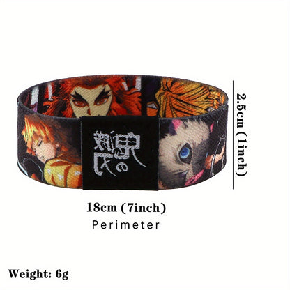 1pc Cool Anime Bracelet For Women Men, Armband, Sport Wristband, Elastic Bangle, Trendy Party Jewelry, Christmas Halloween Gift, New Year's Gift, Valentine's Day Gift For Women Mom Family Friends Beauty World Shop