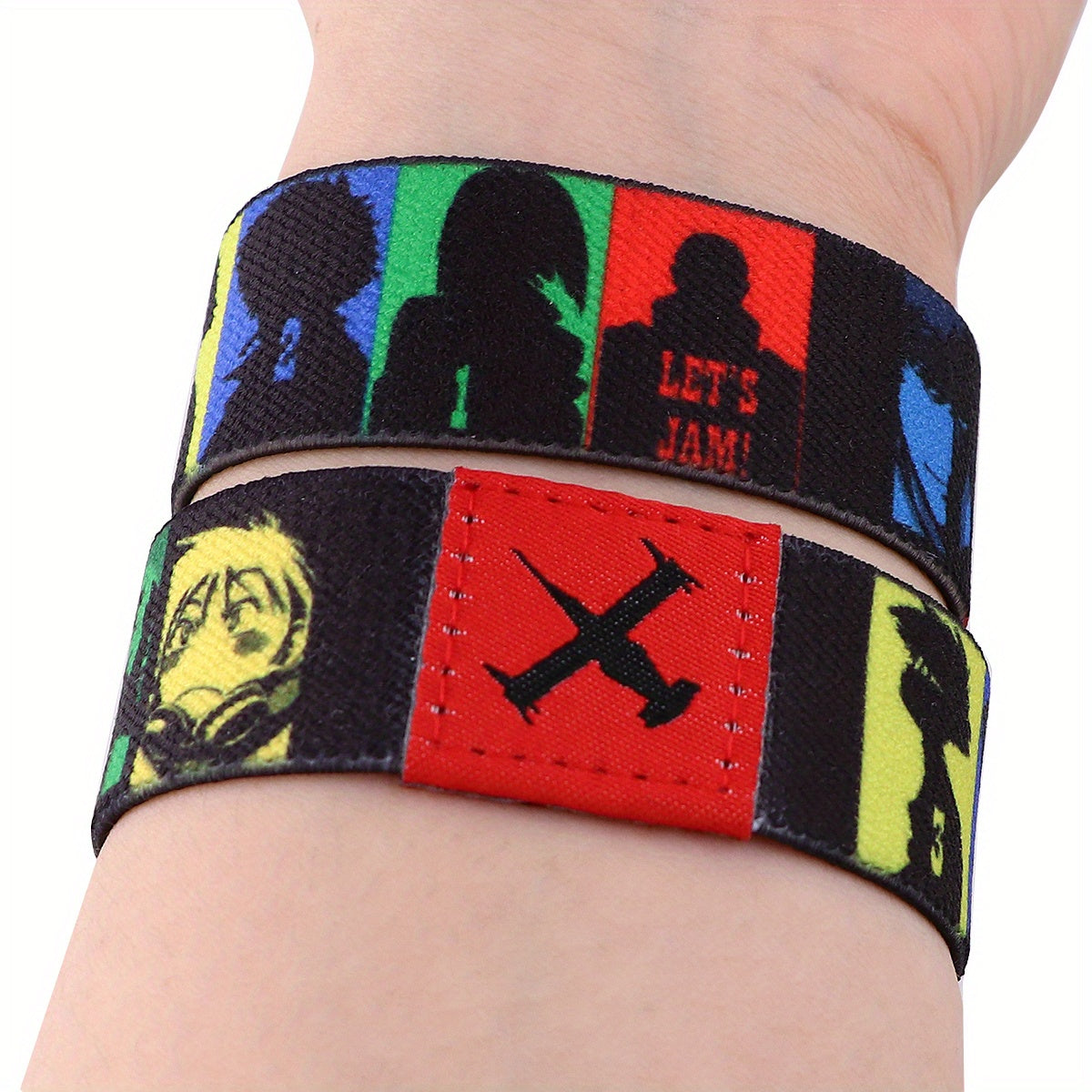 1pc Cool Anime Bracelet For Women Men, Armband, Sport Wristband, Elastic Bangle, Trendy Party Jewelry, Christmas Halloween Gift, New Year's Gift, Valentine's Day Gift For Women Mom Family Friends Beauty World Shop