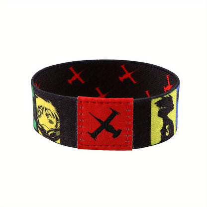 1pc Cool Anime Bracelet For Women Men, Armband, Sport Wristband, Elastic Bangle, Trendy Party Jewelry, Christmas Halloween Gift, New Year's Gift, Valentine's Day Gift For Women Mom Family Friends Beauty World Shop