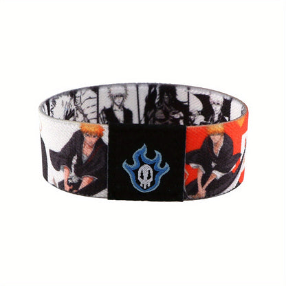 1pc Cool Anime Bracelet For Women Men, Armband, Sport Wristband, Elastic Bangle, Trendy Party Jewelry, Christmas Halloween Gift, New Year's Gift, Valentine's Day Gift For Women Mom Family Friends Beauty World Shop