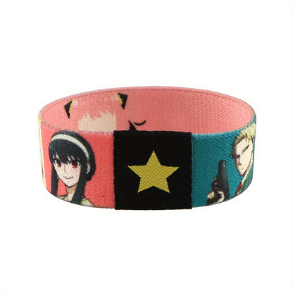 1pc Cool Anime Bracelet For Women Men, Armband, Sport Wristband, Elastic Bangle, Trendy Party Jewelry, Christmas Halloween Gift, New Year's Gift, Valentine's Day Gift For Women Mom Family Friends Beauty World Shop