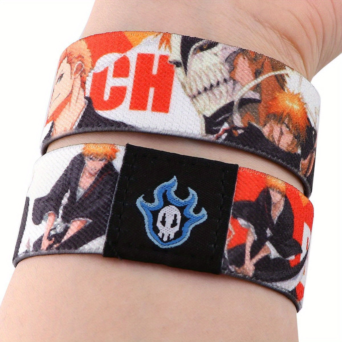 1pc Cool Anime Bracelet For Women Men, Armband, Sport Wristband, Elastic Bangle, Trendy Party Jewelry, Christmas Halloween Gift, New Year's Gift, Valentine's Day Gift For Women Mom Family Friends Beauty World Shop