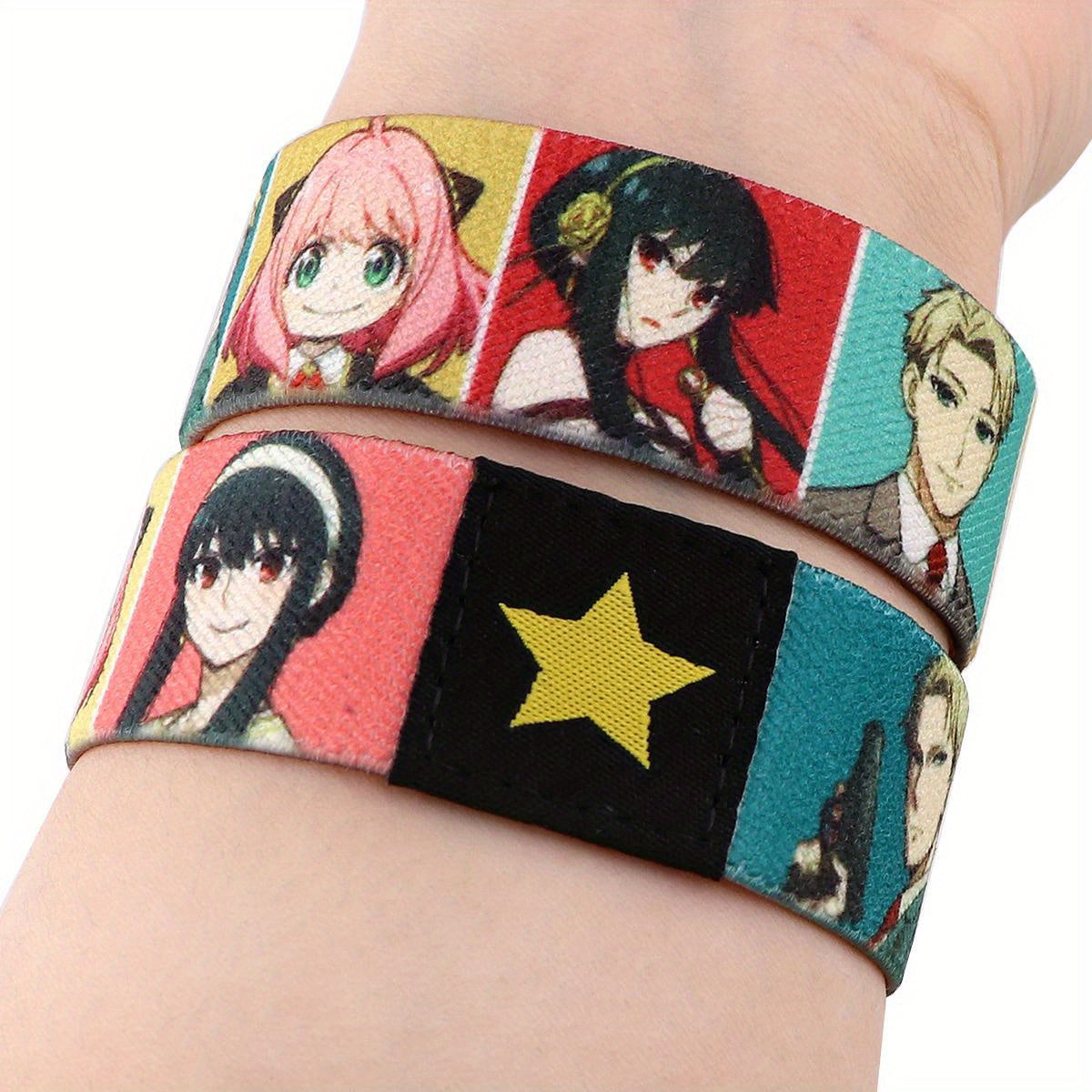 1pc Cool Anime Bracelet For Women Men, Armband, Sport Wristband, Elastic Bangle, Trendy Party Jewelry, Christmas Halloween Gift, New Year's Gift, Valentine's Day Gift For Women Mom Family Friends Beauty World Shop