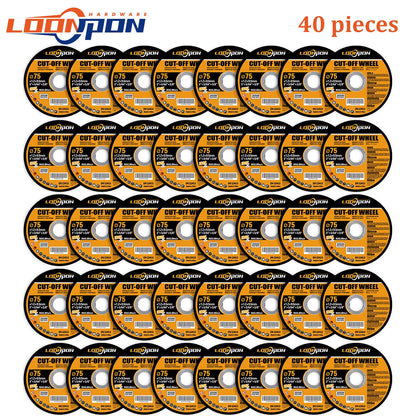 5-50PC 75Mm Resin Cutting Disc Grinding Metal Wheel Cut off Blade for Angle Grinder Metal & Stainless Cutting