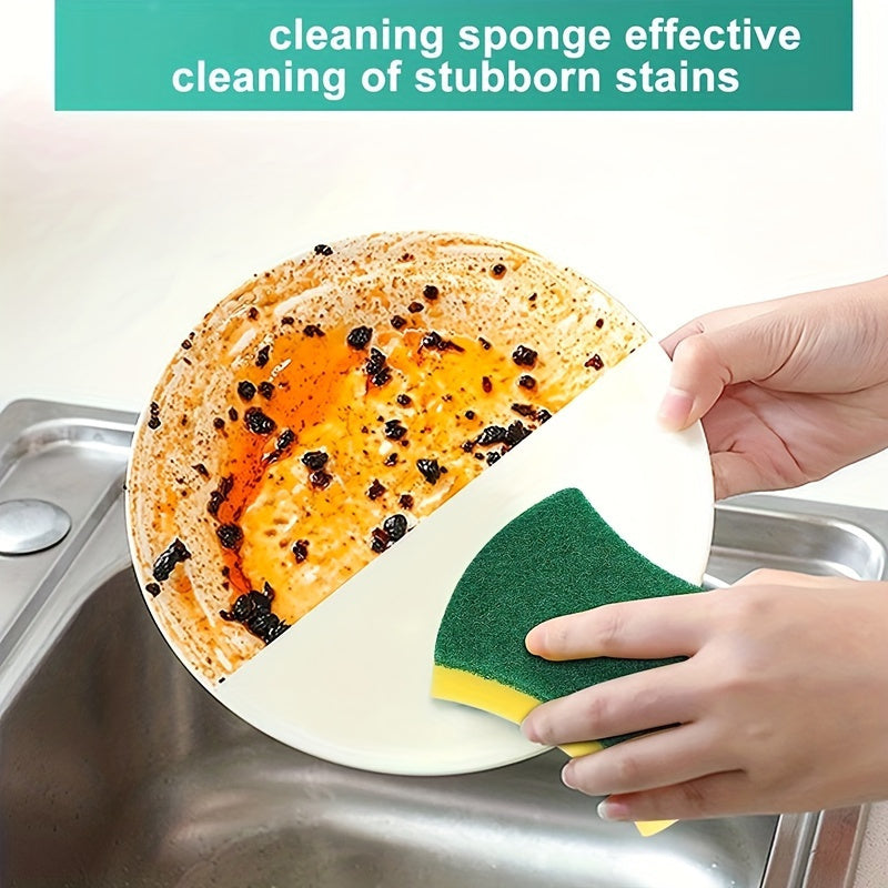 8/16/32pcs, Multifunctional Cleaning Sponge, Double-Sided Scouring Pad For Household Cleaning, Dishwashing Sponge, Premium Kitchen Sponge, Durable Non-scratch Sponge Wipe, Super Absorbent, Cleaning Supplies, Cleaning Tool Beauty Fashion