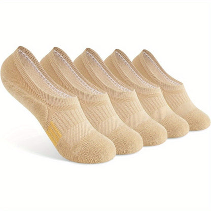 5/8 Pairs Women's No Show Socks, Non-Slip Athletic Ankle Socks For Running & Outdoor Activities, Breathable Sport Footwear Beauty World Shop