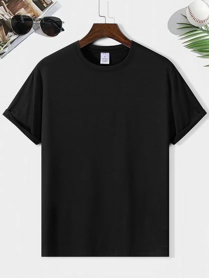 EST. 1987 And A Coconut Tree Printed Men's Fashion Trendy Casual Crew Neck Casual Sport T-shirt Beauty World Shop
