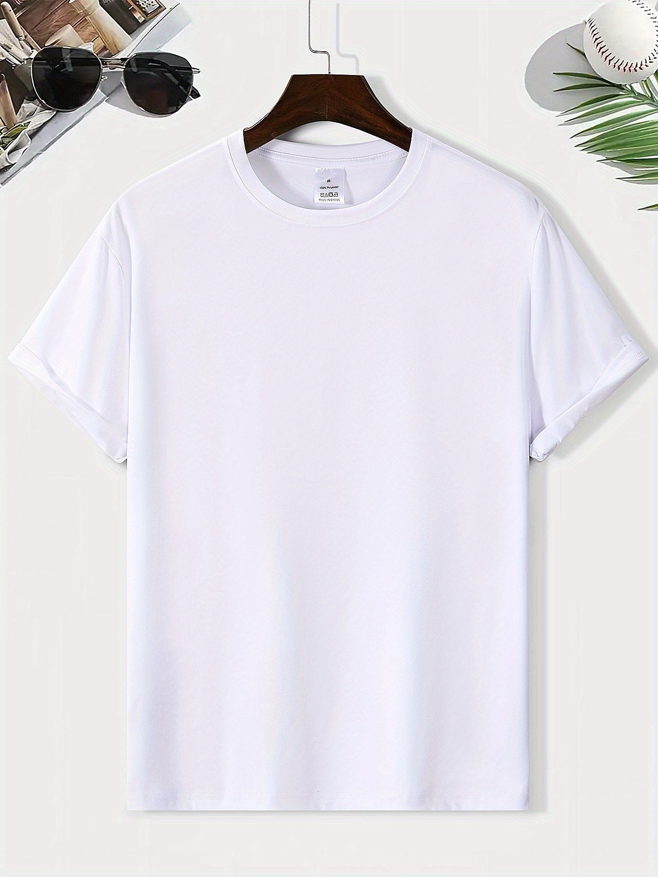 EST. 1987 And A Coconut Tree Printed Men's Fashion Trendy Casual Crew Neck Casual Sport T-shirt Beauty World Shop