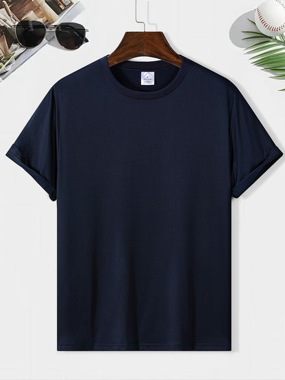 EST. 1987 And A Coconut Tree Printed Men's Fashion Trendy Casual Crew Neck Casual Sport T-shirt Beauty World Shop