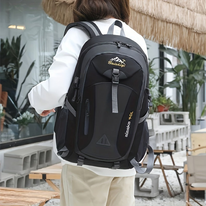 [Lightweight Daypack] Lightweight 40L Hiking Daypack Backpack | 1pc Computer Protection High Quality Laptops Backpack for Men And Women Camping Climbing Outdoor Sport Large Capacity Traveling Valentine's Day Gifts for Men Cam